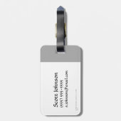 Tovenaars Wapen Collage Bagagelabel (Achterkant verticaal)