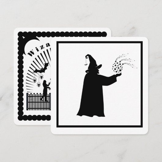 Tovenaarsbal Halloween Party uitnodiging (Voorkant / Achterkant)