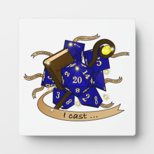 Tovenaarsdobbelsteenontwerp Fotoplaat
