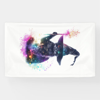 Tovenaarskat Magie Spandoek