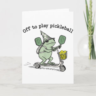 Tovenaarskikker houdt racket step scooter rit af o kaart