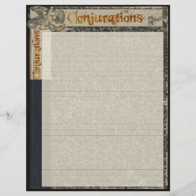 Tovenaarspapier voor CONJURATIONS (Voorkant)