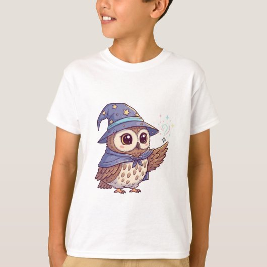 Tovenaarsuil die een spreuk uitspreekt t-shirt (Voorkant)