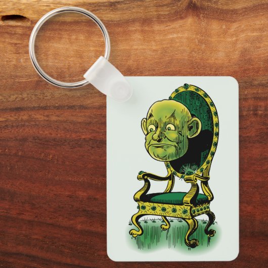 Tovenaarszetel van de Heksers van Oz, mopperende T Sleutelhanger (Voorkant)