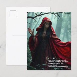 Tovenar Postkaart Feestdagenkaart