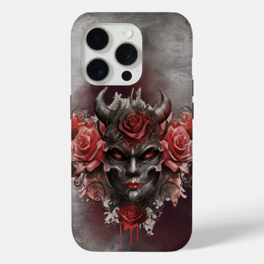 tovenarij | Donker Gehoornde Demon Met Gloeiende R Case-Mate iPhone Case (Achterkant)