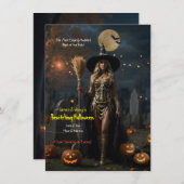 Tovenarij Halloween Notitiekaartje (Voorkant / Achterkant)