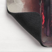 tovenarij | Shadowy Dark Witch Glowing Red Eyes Muismat (Hoek)