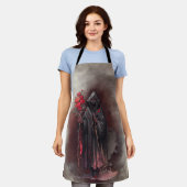 tovenarij | Shadowy Dark Witch Glowing Red Eyes Schort (Gedragen)