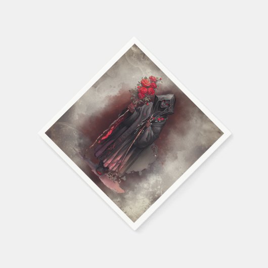 tovenarij | Shadowy Dark Witch Glowing Red Eyes Servet (Hoek)