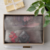 tovenarij | Shadowy Dark Witch Glowing Red Eyes Tissuepapier (Geschenk)