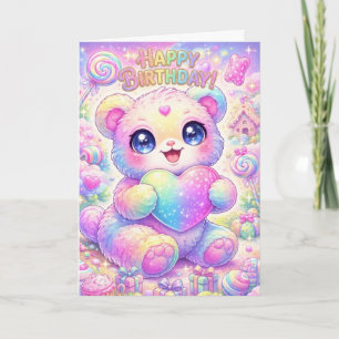 Tover Regenboog Puppies Kinder Verjaardagskaart Kaart