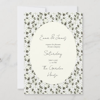 Toverachtige bloemen Huwelijksuitnodiging Kaart
