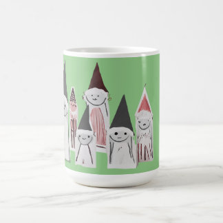 Toverachtige Kabouterfamilie Groen 15oz Koffiemok