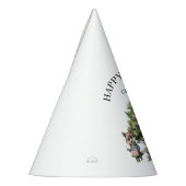 Toverachtige Waterverf Bos Verjaardag Feesthoedjes (Links)