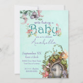 Toverbos Sprookjestuin Deur Baby Shower Kaart (Voorkant)