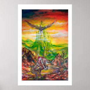 TOVERDUEL TUSSEN BRADAMANT EN NEGROMANCER POSTER