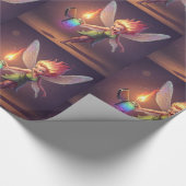 Toverfee Bruilofts Bruiloft Feest Cadeaupapier (Hoek)