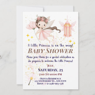 Toverliefjes Baby Meisje Shower Uitnodigingen