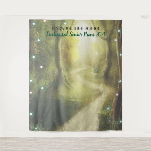 Toversprei Lichtjes Prom Backdrop  Wandkleed (Voorkant)