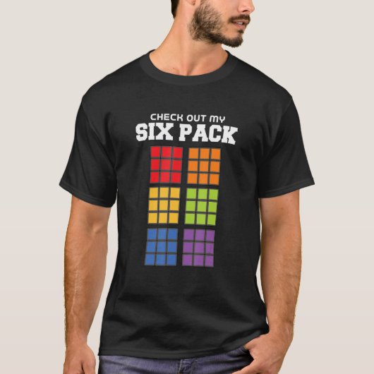 toverstekje van de bodybuilding tekst magische kub t-shirt (Voorkant)
