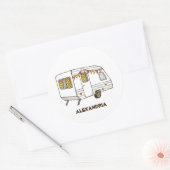 Tow Behind Caravan Camper Stickers Personnalisés (Enveloppe)