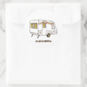 Tow Behind Caravan Camper Stickers Personnalisés (Sac)