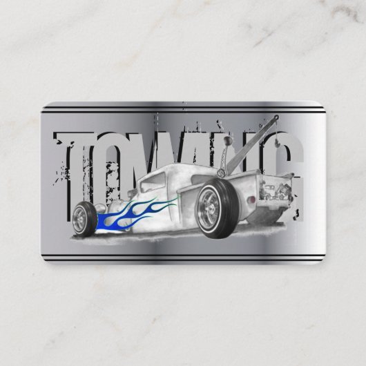 Tow Truck dessin carte de visite automatique (Devant)