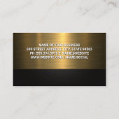 Tow Truck | Goud metaal Visitekaartje (Achterkant)