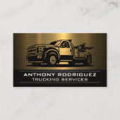 Tow Truck | Goud metaal Visitekaartje (Voorkant)