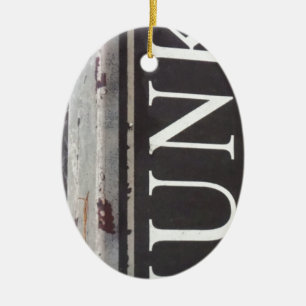 Tow Truck JUNK SIGN Keramisch Ornament