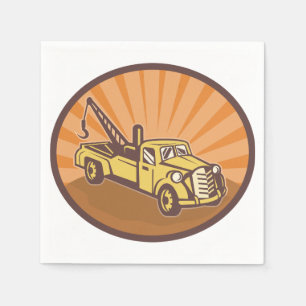 Tow Truck Paper Napkins Servetten