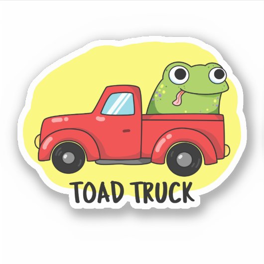 Tow Truck Pun Sticker (Voorkant)