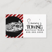 Tow Truck Services QR Code Logo Visitekaartje (Voorkant)