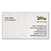 Tow Truck Theme Personnalisable Carte de visite (devant)
