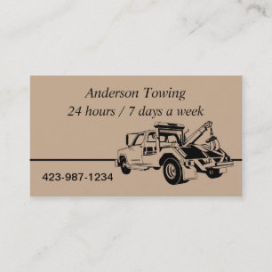 Tow Truck-Visitekaartje Visitekaartje