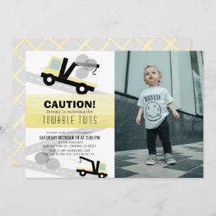 Towable Twos Wrecker 2e verjaardag Kaart