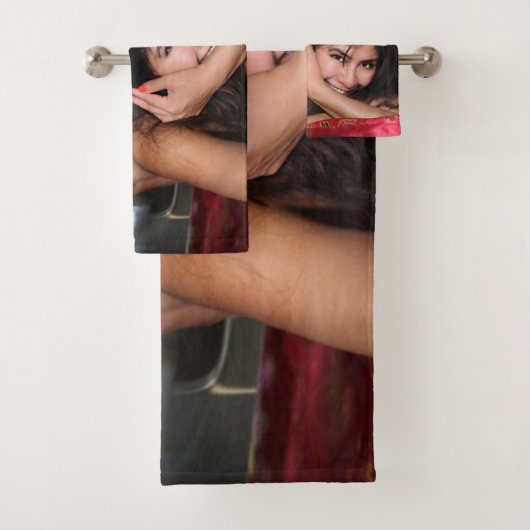 Towel / ik wacht op je bad handdoek (Insitu)