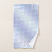 Towel Set - Blue Stripe Patterns Bad Handdoek (Handdoek)