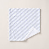Towel Set - Blue Stripe Patterns Bad Handdoek (Wasdoekje)