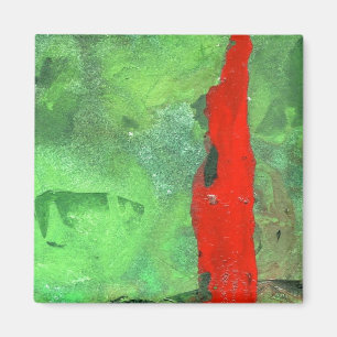 "Tower #1" Abstracte kunstmagneet Magneet