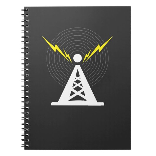 Tower Antenna Ham Radio Operator Notitieboek (Voorkant)