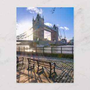 Tower Bridge à Dawn, Londres Carte postale britann