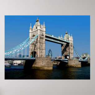 Tower Bridge, affiche de Londres