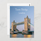 Tower Bridge, carte postale Londres (Devant / Derrière)