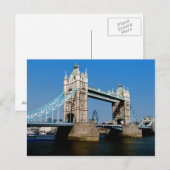 Tower Bridge, carte postale Londres (Devant / Derrière)