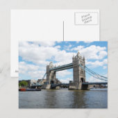 Tower Bridge, carte postale Londres (Devant / Derrière)