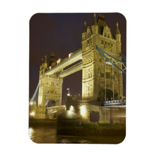 Tower Bridge en River Thames bij de schemering, Lo Magneet