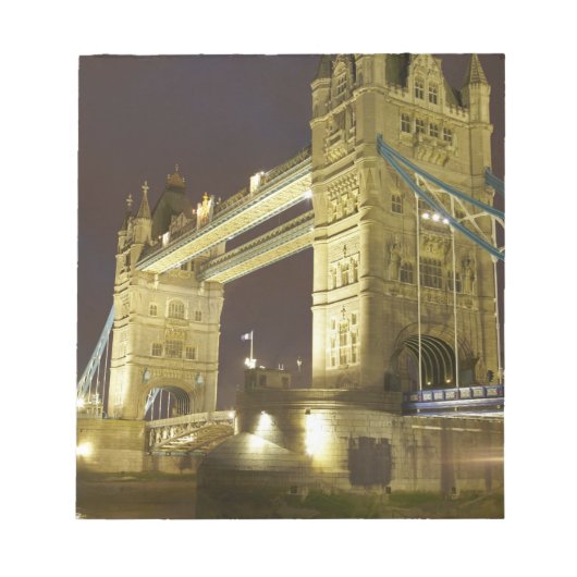 Tower Bridge en River Thames bij de schemering, Lo Notitieblok (Voorkant)