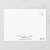 Tower Bridge et Sun Dial, Londres, carte postale b (Dos)